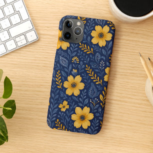 Funda Para iPhone 11 Pro Max Estilo étnico patrón de arte floral mediterráneo