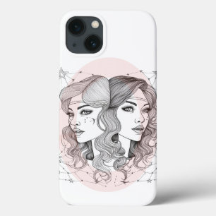 Funda Para iPhone 13 Estilo Géminis elegante
