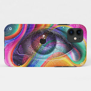 Funda Para iPhone 11 Estilo geométrico abstracto psicodélico moderno de