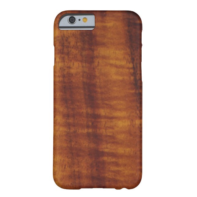 Funda De Case-Mate Para iPhone Estilo hawaiano rizado de madera de Koa (Reverso)
