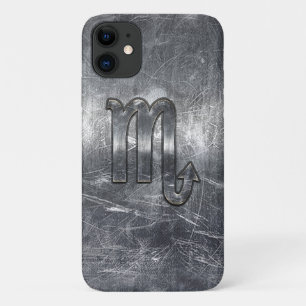 Funda Para iPhone 11 Estilo industrial alterado de Rótulo zodiaco Scorp