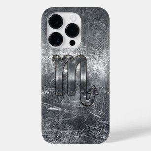 Funda Para iPhone 14 Pro De Case-Mate Estilo industrial alterado de Rótulo zodiaco Scorp