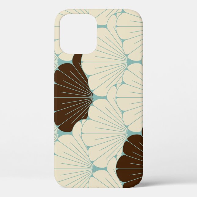 Funda De Case-Mate Para iPhone Estilo japonés mosaico azul (Reverso )