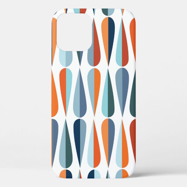 Funda De Case-Mate Para iPhone Estilo moderno estilo retro sin fisuras wi (Reverso )