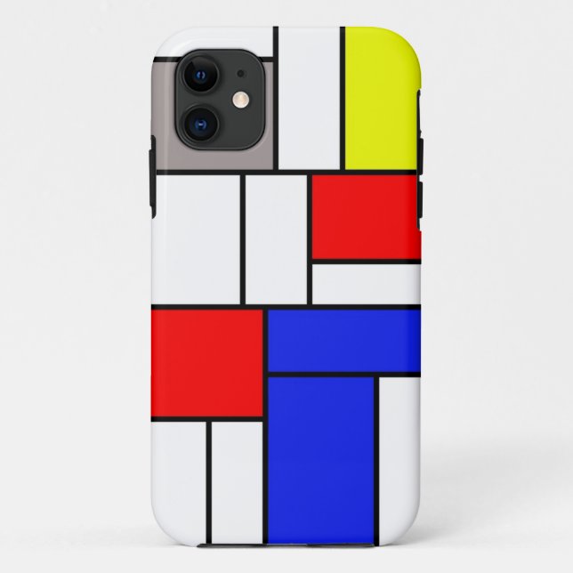Funda De Case-Mate Para iPhone Estilo mondriano (Reverso)