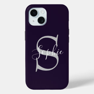 Funda Para iPhone 15 Estilo monograma