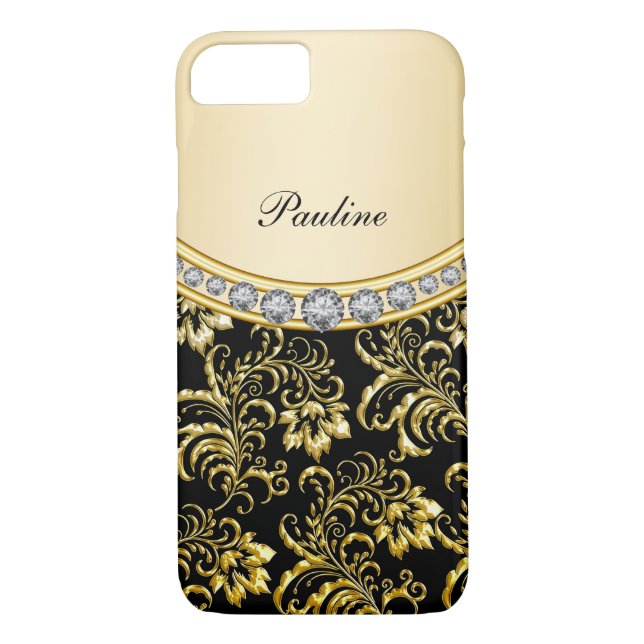 Funda De Case-Mate Para iPhone Estilo monograma clásico (Reverso)