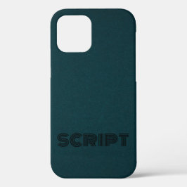 Funda Para iPhone 12 Estilo Monograma DarkGreen Script