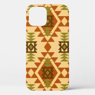 Funda Para iPhone 12 Estilo navajo étnico tribal geométrico sin costura