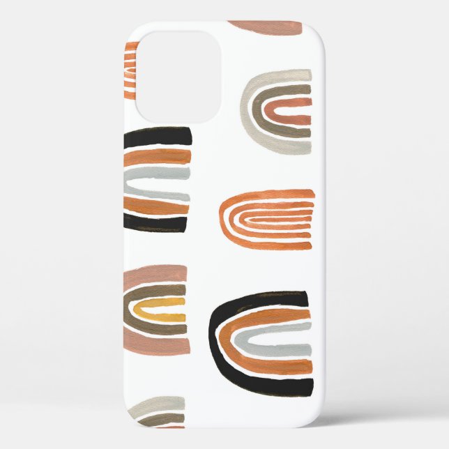 Funda De Case-Mate Para iPhone Estilo simple de los niños del arcoiris pastel (Reverso )