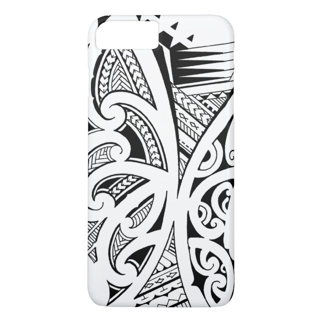 Funda De Case-Mate Para iPhone Estilos del tatuaje, maorí mezclados, samoano y (Reverso)