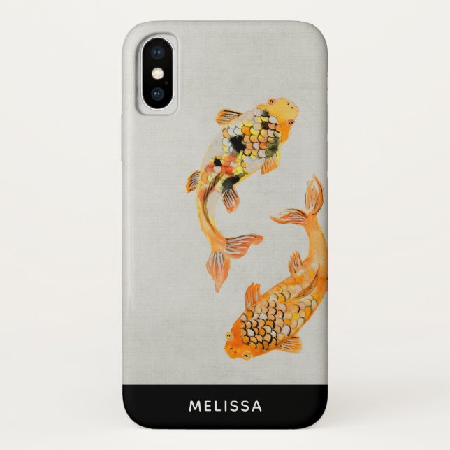 Funda De Case-Mate Para iPhone Estiloso Koi Fish (Reverso)