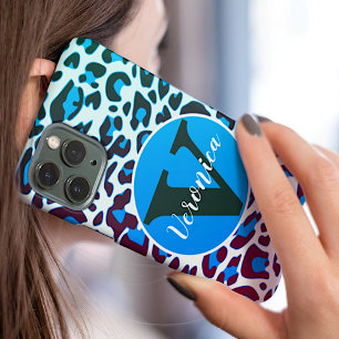 Funda Para iPhone 12 Estiloso patrón de impresión de animales leoparlan