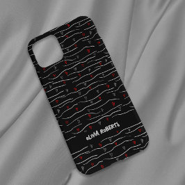 Funda Para iPhone 14 De Case-Mate Estiloso Patrón Personali de líneas de corazones d