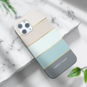 Funda Para iPhone 15 Pro Estiloso rayas modernas personalizadas
