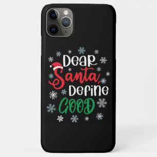 Funda Para iPhone 11 Pro Max Estimado Santa Define buenos Navidades graciosos
