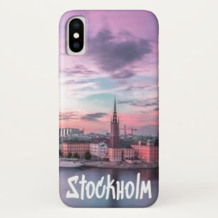 Funda Para iPhone X Estocolmo Capital de Suecia Cielo Nocturno