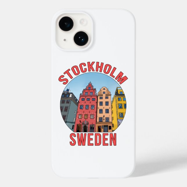 Funda De Case-Mate Para iPhone Estocolmo Suecia (Reverso )