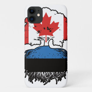 Funda Para iPhone 11 Estonia Bandera de raíces de árboles de Canadá est