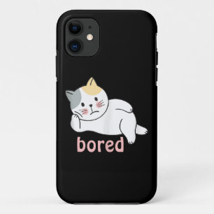 Funda Para iPhone 11 Estoy aburrido gatito lindo animal