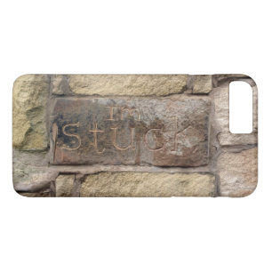 Funda Para iPhone 8 Plus/7 Plus "Estoy atascado" otro ladrillo en la pared
