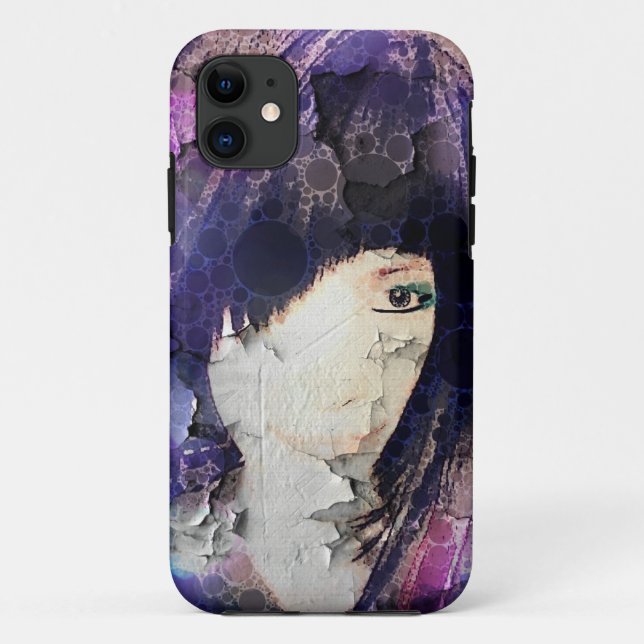 Funda De Case-Mate Para iPhone Estoy con Wig Purple iPhone Case (Reverso)