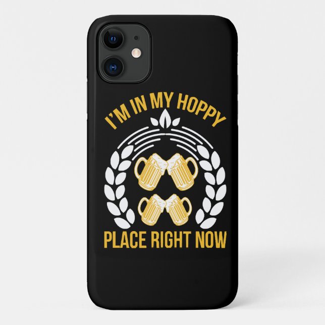 Funda De Case-Mate Para iPhone Estoy en mi lugar feliz ahora (Reverso)
