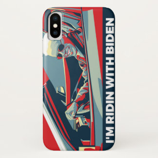 FUNDA PARA iPhone X ESTOY RIDIN CON BIDEN