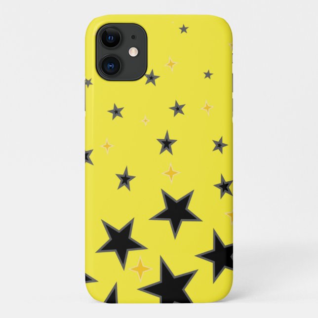Funda De Case-Mate Para iPhone Estrella amarilla (Reverso)
