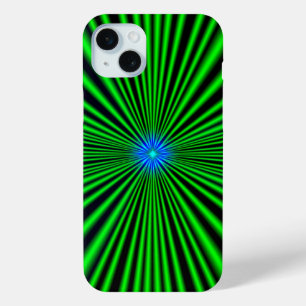 Funda Para iPhone 15 Mini Estrella azul en luz verde