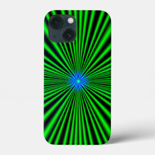 Funda Para iPhone 13 Mini Estrella azul en luz verde
