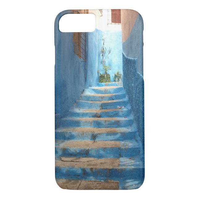 Funda De Case-Mate Para iPhone Estrella azul estrecha en Marruecos (Reverso)