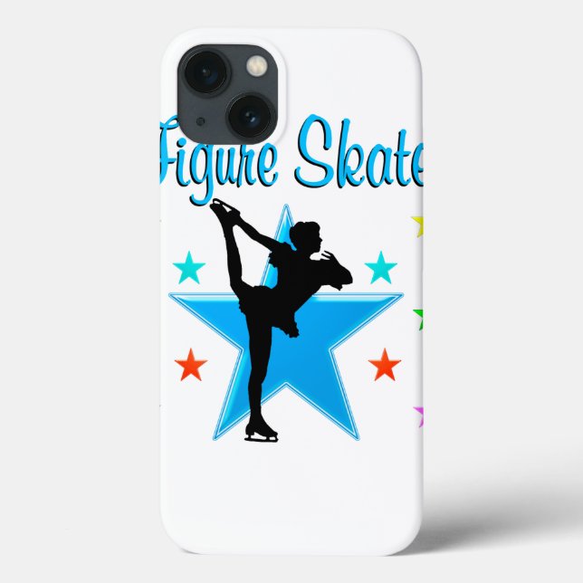 FUNDA DE Case-Mate PARA iPhone ESTRELLA DE PATINAJE AZUL (Reverso)