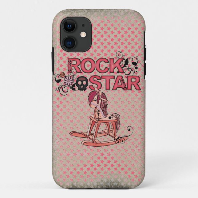 Funda De Case-Mate Para iPhone Estrella de rock gracioso iphone 5 funda (Reverso)