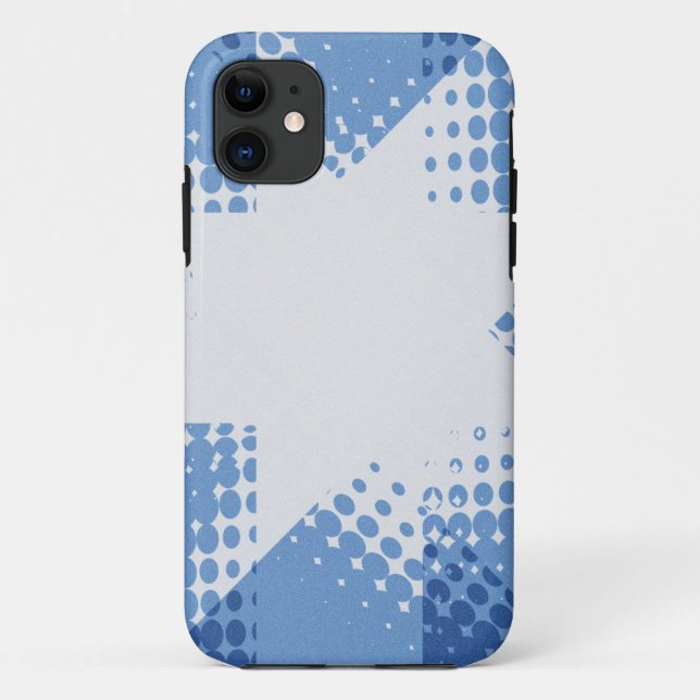 Funda De Case-Mate Para iPhone Estrella de semitono retro (Reverso)