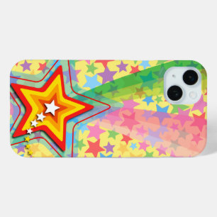 Funda Para iPhone 15 Mini Estrella del arcoiris de la superestrella de Guay