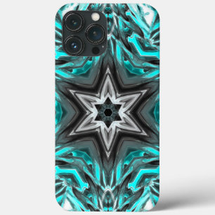 Funda Para iPhone 13 Pro Max Estrella gris en toques de esculpidos, vidrio o me