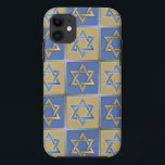 Funda Para iPhone 11 Estrella Judaica De David Metalizado Gold Blue<br><div class="desc">Está viendo la colección de diseño de Lee Hiller. Coleccionista,  ropa,  regalos y objetos de colección Lee Hiller Photography o colección de arte digital. Puedes ver su fotografía de la naturaleza en http://HikeOurPlanet.com/ y seguir su blog de senderismo dentro del Parque Nacional de Hot Springs.</div>