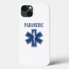 Funda Para iPhone 13 Estrella paramédica azul de la vida