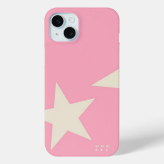 Funda Para iPhone 15 Mini Estrella rosada de 777