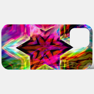 Funda Para iPhone 13 Pro Max Estrella virtual con bordes en coloridos tonos de 