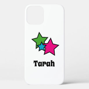 Funda Para iPhone 12 Estrellas Bonitas Rosa Azul Verde Negro Personaliz