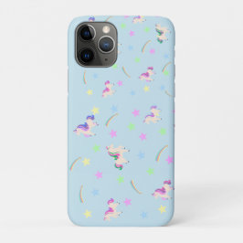 Funda Para iPhone 11 Pro Estrellas de arco iris de Unicornio sin fisuras