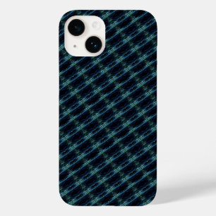 Funda Para iPhone 14 De Case-Mate Estrellas de arcoiris verdes azules, patrón Artdec