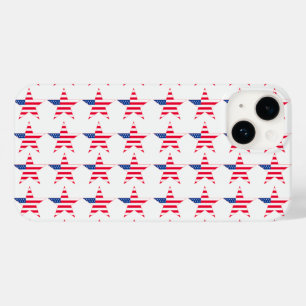 Funda Para iPhone 14 De Case-Mate Estrellas de bandera patriótica de EE. UU.