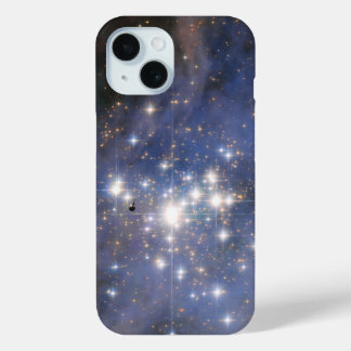 Funda Para iPhone 15 Estrellas de diamantes en el espacio de burbujas d
