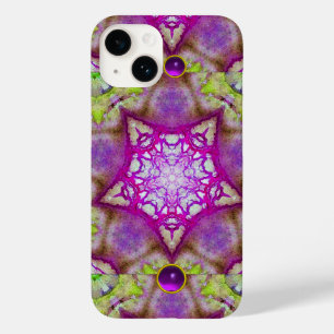 FUNDA PARA iPhone 14 DE Case-Mate ESTRELLAS DE FUCHSIA VERDE DE PÚRPURA ABSTRACTA CO