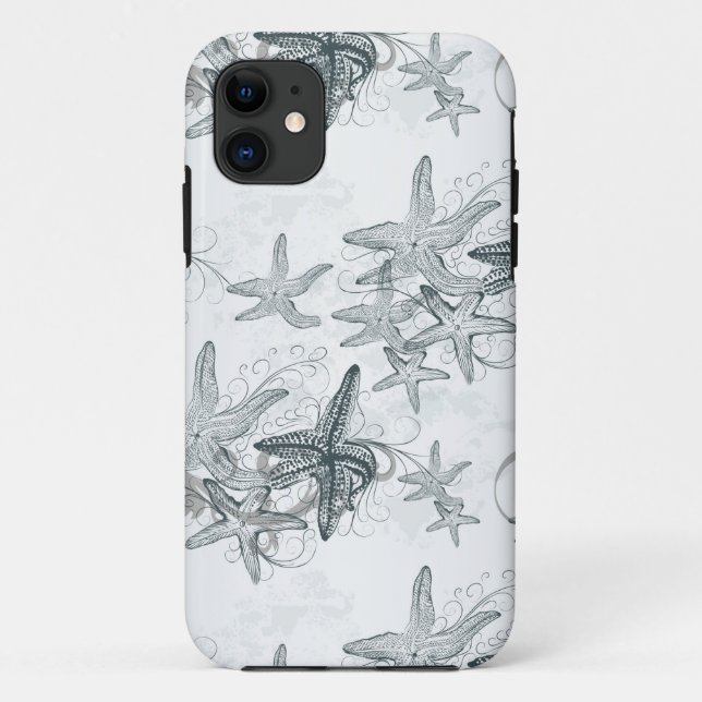 Funda De Case-Mate Para iPhone Estrellas de mar en el modelo del mar (Reverso)
