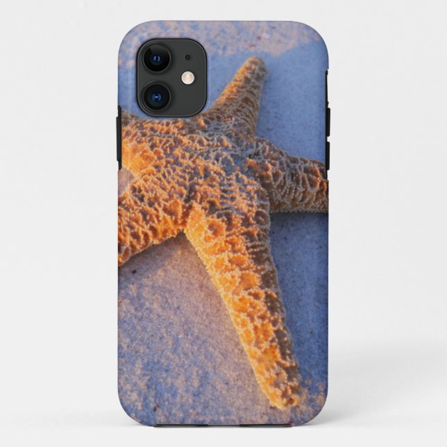 Funda De Case-Mate Para iPhone Estrellas de mar en la arena blanca (Reverso)