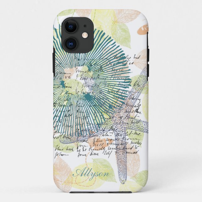 Funda De Case-Mate Para iPhone Estrellas de mar inspiradas (Reverso)